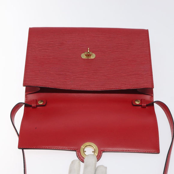 LOUIS VUITTON Epi Pochette Arche Shoulder Bag Red M52577 LV Auth 126417