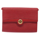LOUIS VUITTON Epi Pochette Arche Shoulder Bag Red M52577 LV Auth 126417-13