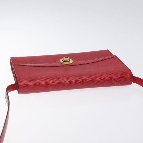 LOUIS VUITTON Epi Pochette Arche Shoulder Bag Red M52577 LV Auth 126417