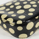LOUIS VUITTON Vernis Yayoi Kusama Pochette Accessoires Black M91427 Auth 126419SAV-15
