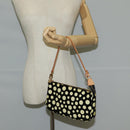 LOUIS VUITTON Vernis Yayoi Kusama Pochette Accessoires Black M91427 Auth 126419SAV-24