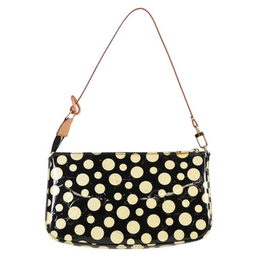 LOUIS VUITTON Vernis Yayoi Kusama Pochette Accessoires Black M91427 Auth 126419V - 0