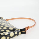 LOUIS VUITTON Vernis Yayoi Kusama Pochette Accessoires Black M91427 Auth 126419SAV-14