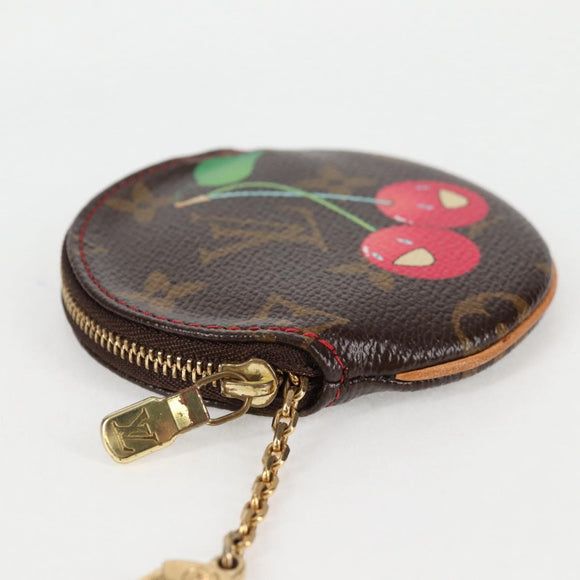 LOUIS VUITTON Monogram Cherry Porte Monnaie Ron Coin Purse M95043 Auth 126421V