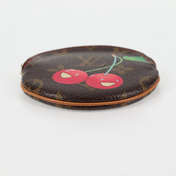 LOUIS VUITTON Monogram Cherry Porte Monnaie Ron Coin Purse M95043 Auth 126421V