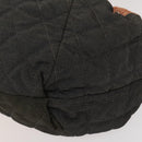 CHANEL Coco Cabas GM Tote Bag Canvas Gray Silver CC Auth 126427-9