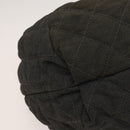 CHANEL Coco Cabas GM Tote Bag Canvas Gray Silver CC Auth 126427-16