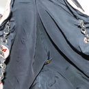 CHANEL Coco Cabas GM Tote Bag Canvas Gray Silver CC Auth 126427-17