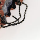 CHANEL Coco Cabas GM Tote Bag Canvas Gray Silver CC Auth 126427-7