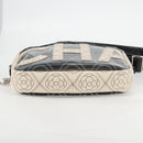 CHANEL Shoulder Bag PVC Black White CC Auth 126428V-5