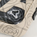 CHANEL Shoulder Bag PVC Black White CC Auth 126428V-16