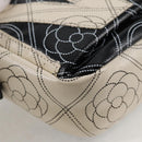 CHANEL Shoulder Bag PVC Black White CC Auth 126428V-17