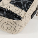 CHANEL Shoulder Bag PVC Black White CC Auth 126428V-18