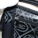 CHANEL Shoulder Bag PVC Black White CC Auth 126428V-23