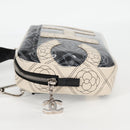 CHANEL Shoulder Bag PVC Black White CC Auth 126428V-3