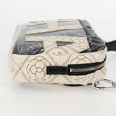CHANEL Shoulder Bag PVC Black White CC Auth 126428V-4