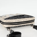 CHANEL Shoulder Bag PVC Black White CC Auth 126428V-6