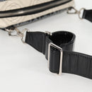 CHANEL Shoulder Bag PVC Black White CC Auth 126428V-8