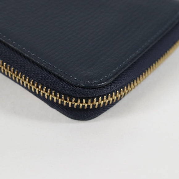 LOUIS VUITTON NIGO LV Squared Zippy Wallet Long Wallet Navy M81107 Auth 126433SAM