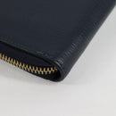 LOUIS VUITTON NIGO LV Squared Zippy Wallet Long Wallet Navy M81107 Auth 126433SAM-16