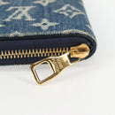 LOUIS VUITTON NIGO LV Squared Zippy Wallet Long Wallet Navy M81107 Auth 126433SAM-8