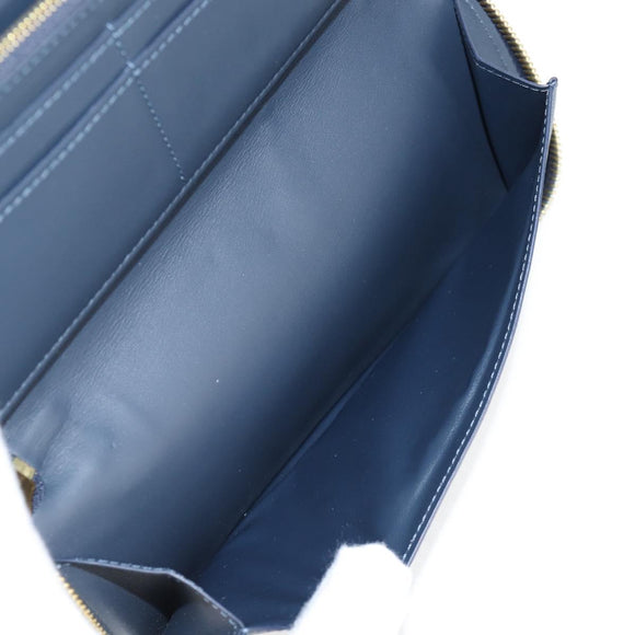 LOUIS VUITTON NIGO LV Squared Zippy Wallet Long Wallet Navy M81107 Auth 126433SAM