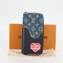 LOUIS VUITTON NIGO LV Squared Zippy Wallet Long Wallet Navy M81107 Auth 126433SAM-12