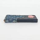 LOUIS VUITTON NIGO LV Squared Zippy Wallet Long Wallet Navy M81107 Auth 126433SAM-4