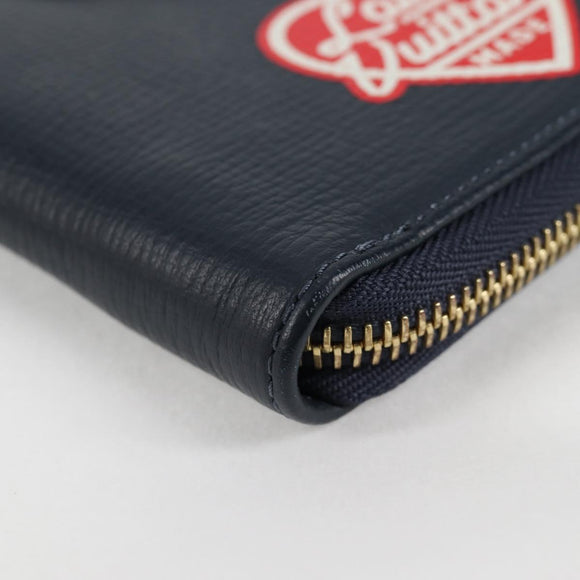 LOUIS VUITTON NIGO LV Squared Zippy Wallet Long Wallet Navy M81107 Auth 126433SAM