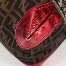 FENDI Zucca Canvas Tote Bag Black Brown Auth 126450V-9