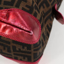 FENDI Zucca Canvas Tote Bag Black Brown Auth 126450V-14