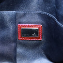 FENDI Zucca Canvas Tote Bag Black Brown Auth 126450V-21