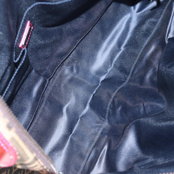 FENDI Zucca Canvas Tote Bag Black Brown Auth 126450V