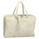 CHANEL Hand Bag Denim Light Blue Silver CC Auth 126457-1
