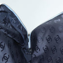 CHANEL Hand Bag Denim Light Blue Silver CC Auth 126457-21