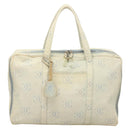 CHANEL Hand Bag Denim Light Blue Silver CC Auth 126457-13