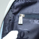 CHANEL Hand Bag Denim Light Blue Silver CC Auth 126457-23