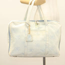CHANEL Hand Bag Denim Light Blue Silver CC Auth 126457-25