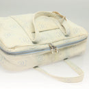 CHANEL Hand Bag Denim Light Blue Silver CC Auth 126457-6