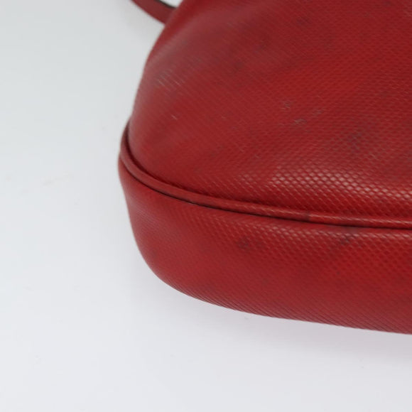 BOTTEGA VENETA Shoulder Bag Leather Red Gold Auth 126463