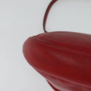 BOTTEGA VENETA Shoulder Bag Leather Red Gold Auth 126463-15