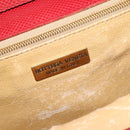 BOTTEGA VENETA Shoulder Bag Leather Red Gold Auth 126463-18