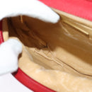 BOTTEGA VENETA Shoulder Bag Leather Red Gold Auth 126463-18