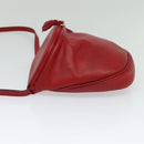 BOTTEGA VENETA Shoulder Bag Leather Red Gold Auth 126463-4