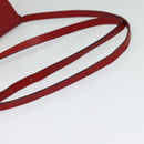 BOTTEGA VENETA Shoulder Bag Leather Red Gold Auth 126463-7