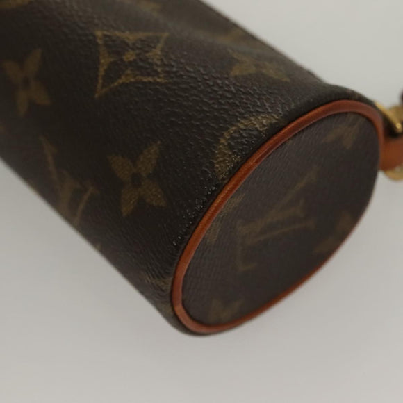 LOUIS VUITTON Monogram Papillon Pouch LV Auth 126470