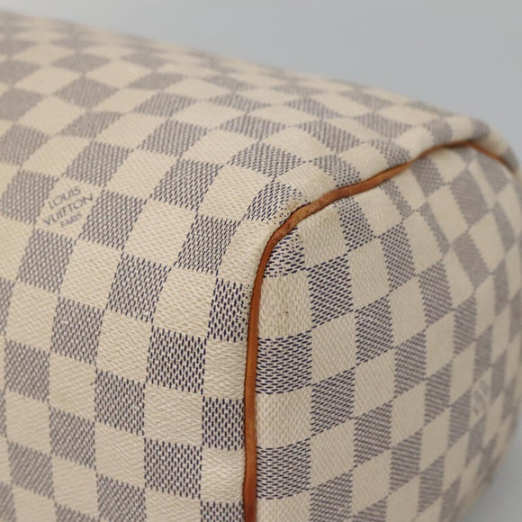 LOUIS VUITTON Damier Azur Speedy 30 Hand Bag N41533 LV Auth 126482