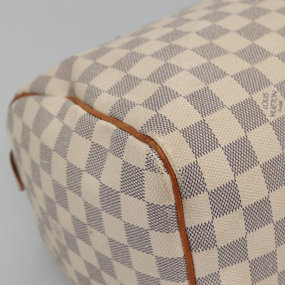 LOUIS VUITTON Damier Azur Speedy 30 Hand Bag N41533 LV Auth 126482