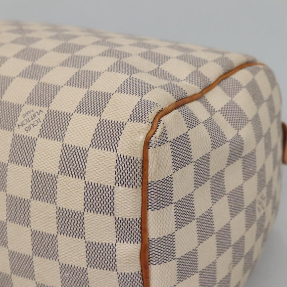 LOUIS VUITTON Damier Azur Speedy 30 Hand Bag N41533 LV Auth 126482
