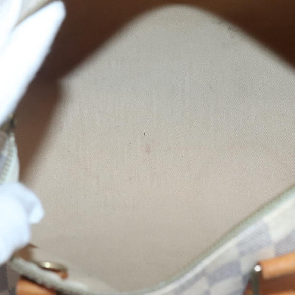 LOUIS VUITTON Damier Azur Speedy 30 Hand Bag N41533 LV Auth 126482